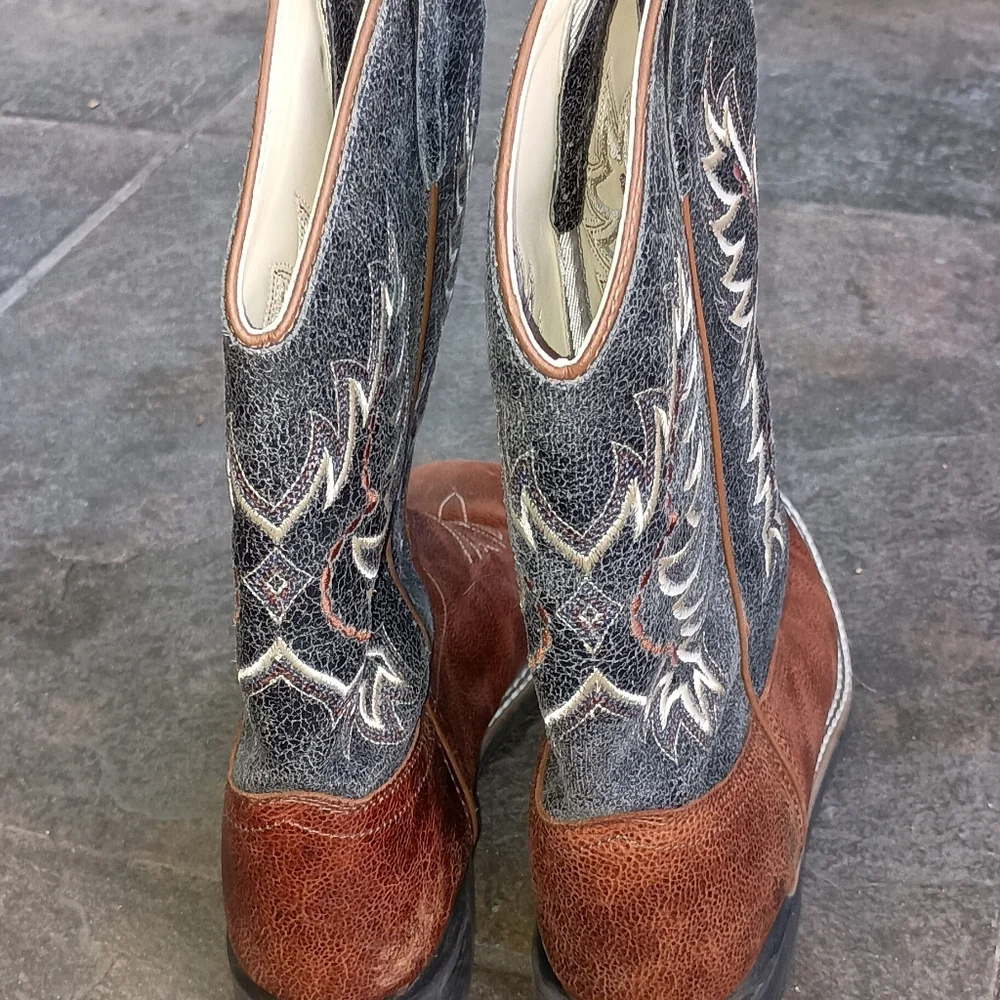 Cody James Boys' Ryder Western Boot Square Toe - Bbsc1910 6.0-D Kids Cowboy